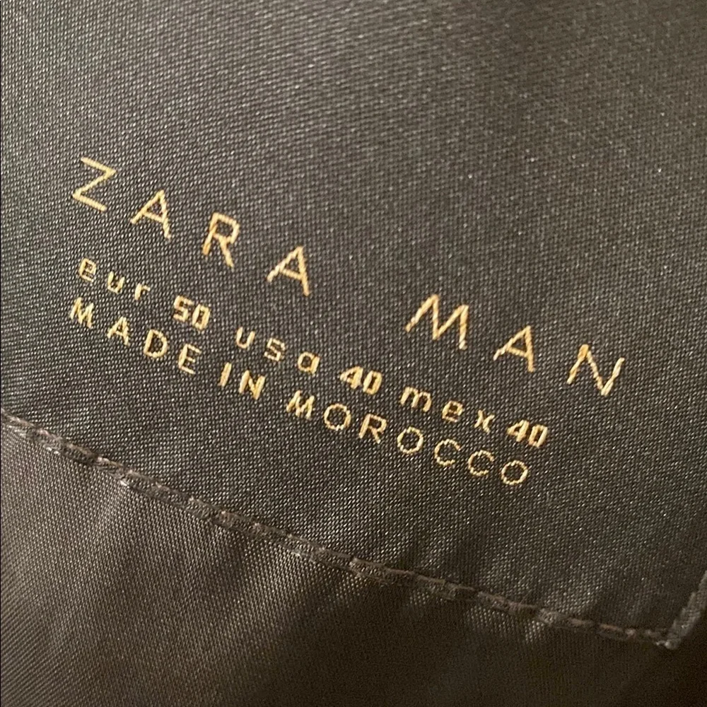 Zara Classic Black Men's Blazer Size 40 Slim fit Formal jacket